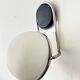 Vintage Space Age Wall Lamp Adjustable Chrome Glass, Italy, 1970s