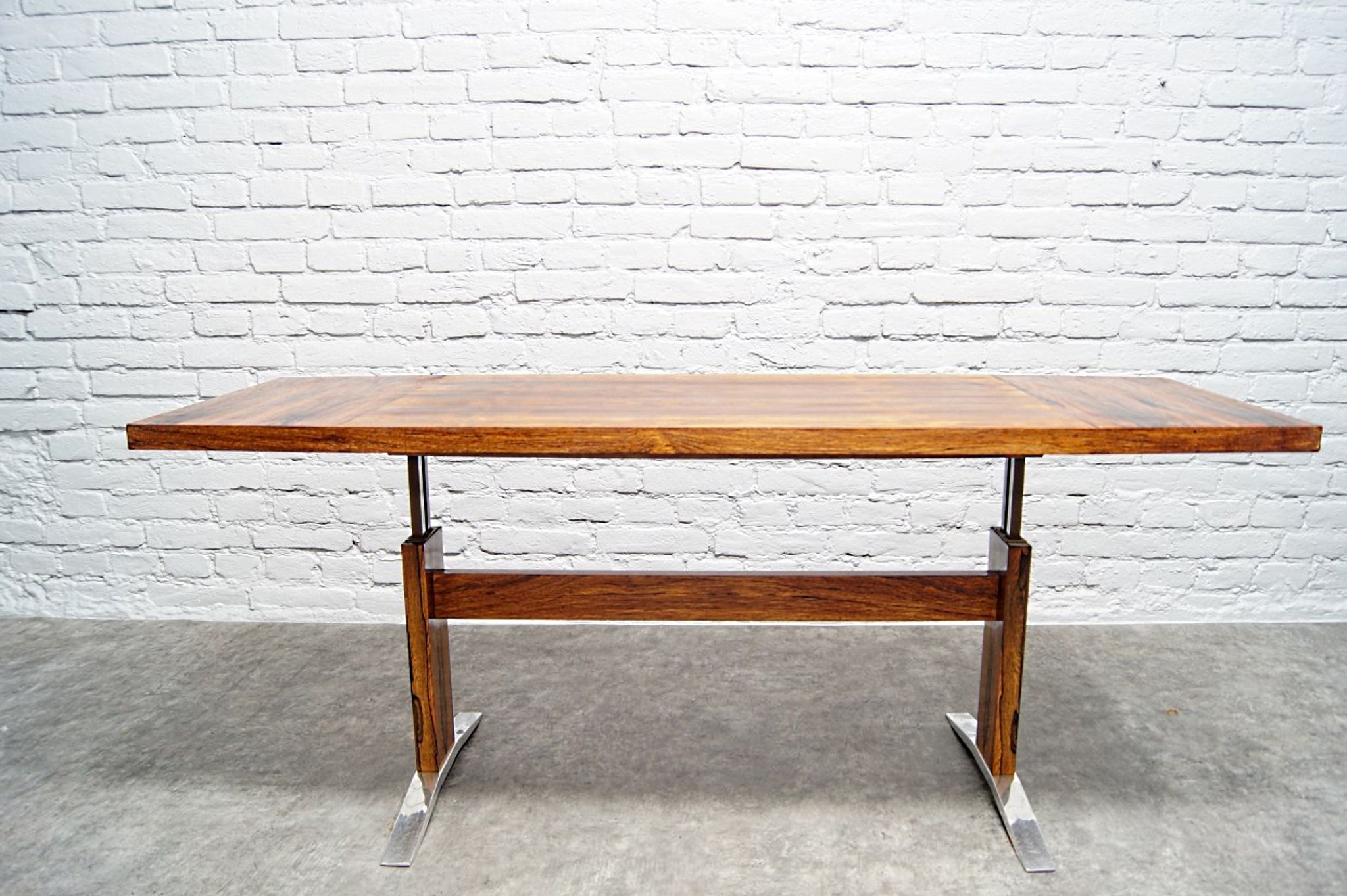 Vintage adjustable rosewood dining or coffee table from K&G, 1960s