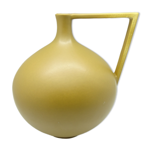 Vase décoratif moutarde à poignet
