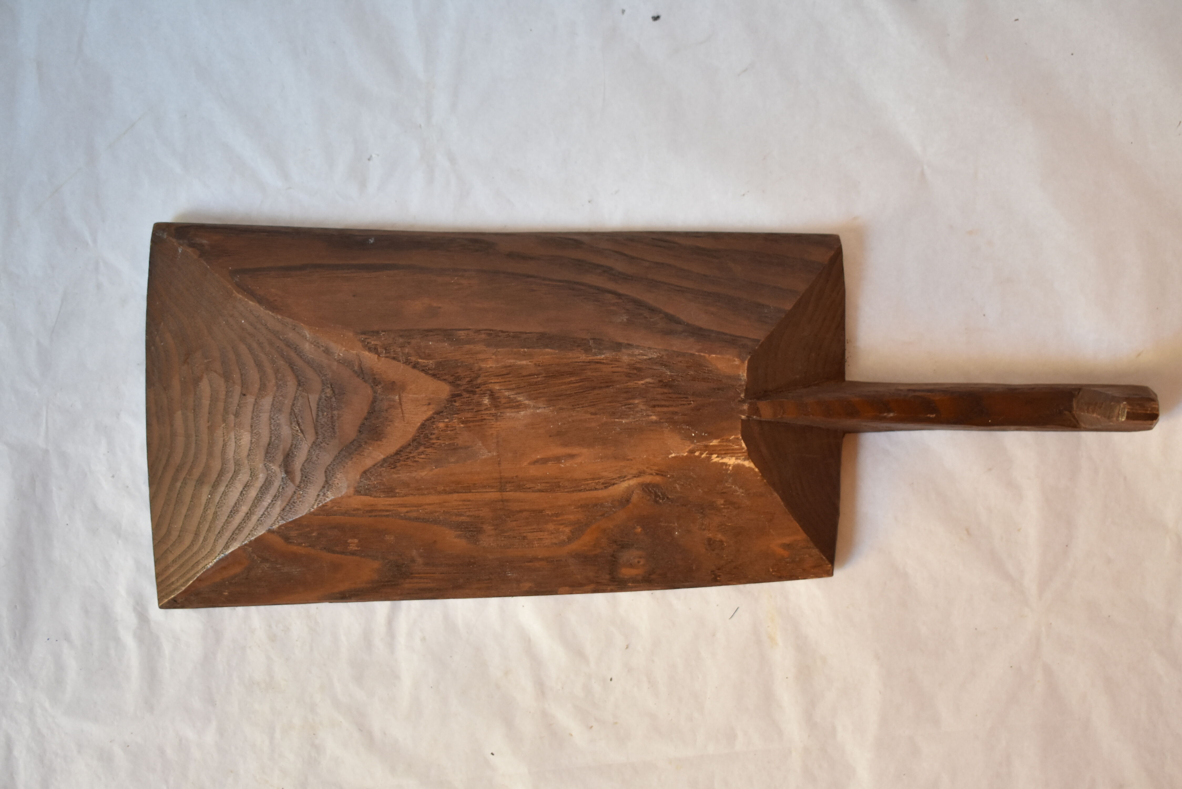 flat cut measure grain rice carved wood Egypt Africa Asia