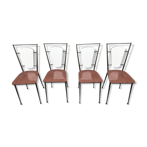 Série de 4 chaises en - formica
