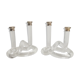 Pair of Dorothy Thorpe's "pretzel" lucite candlestiks 1960