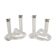 Pair of Dorothy Thorpe's "pretzel" lucite candlestiks 1960