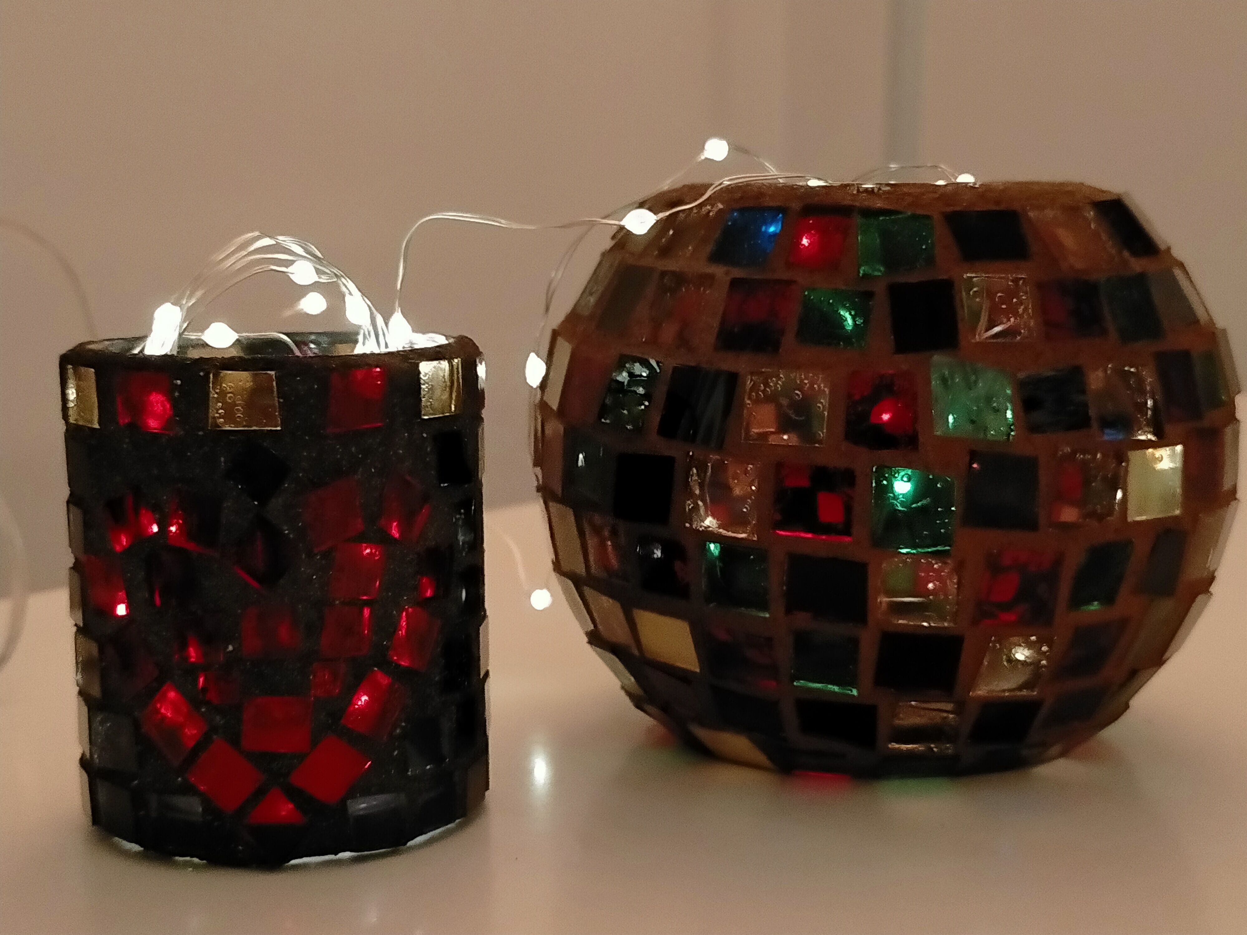 Lot of 2 vintage photophores