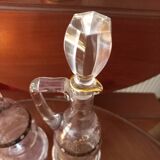 Service à liqueur en cristal émaillé 10 pièces