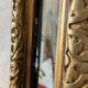 Miroir antique doré à parclose aux dragons, 119x75 cm