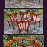 Set 4 chairs bistro Luterma 40s