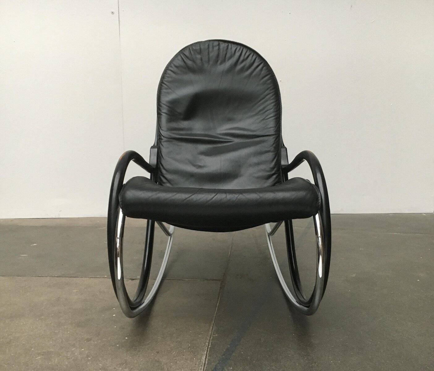 Chaise à bascule Vintage Swiss Nonna par Paul Tuttle pour Strässle