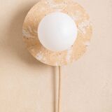 ALBA wall lamp in mixed beige concrete