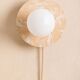 ALBA wall lamp in mixed beige concrete