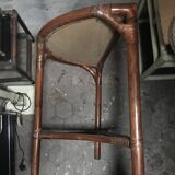 Rounded rattan console