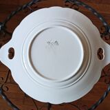 Cake dish by Longwy Vieux Rouen in the early 19th century