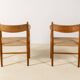 2x Hans J. Wegner CH37 in oiled oak, 1970s Denmark