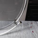 Art Deco tray in smoked glass
