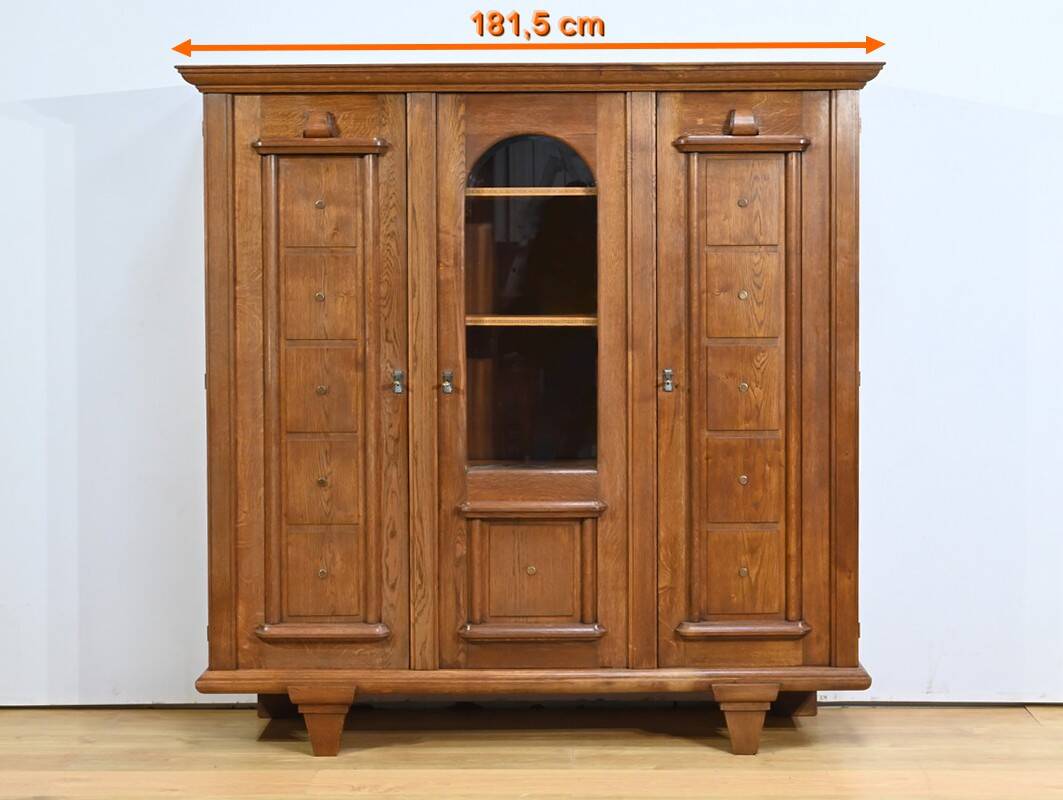 Oak bookcase, Art Deco period – 1940