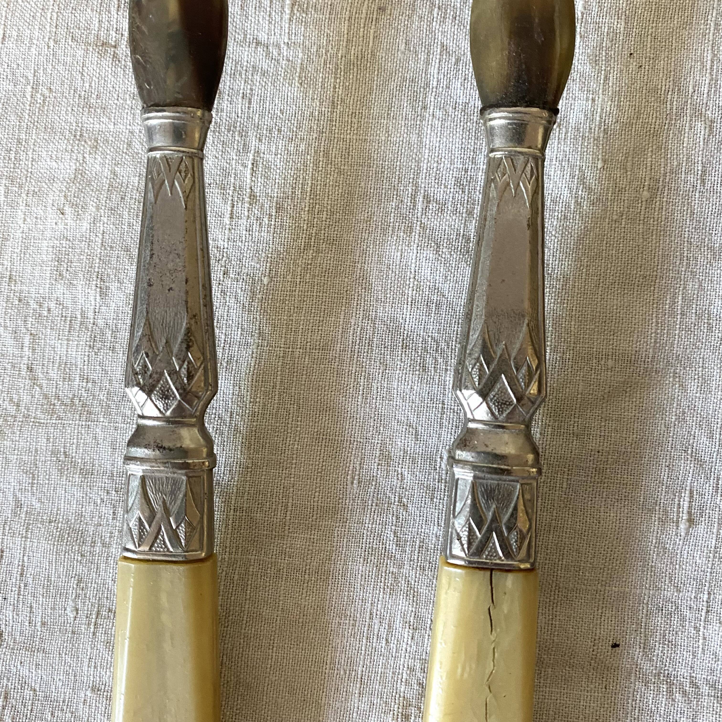 Antique salad cutlery