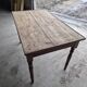Antique rustic bistro farm table 1900 one drawer - 1m23