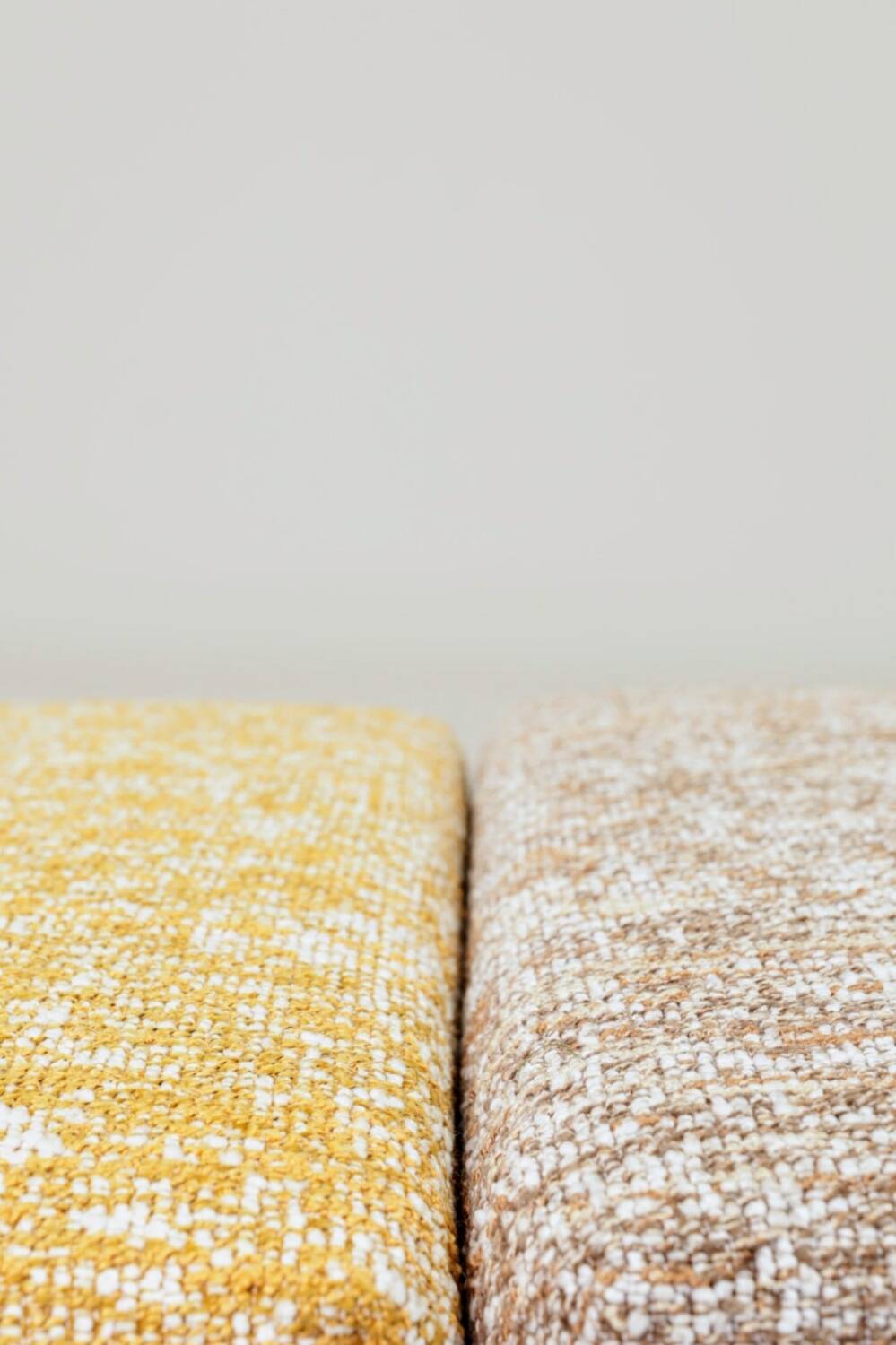 Scandinavian stool yellow mellow chocolate brown granola Set of 2
