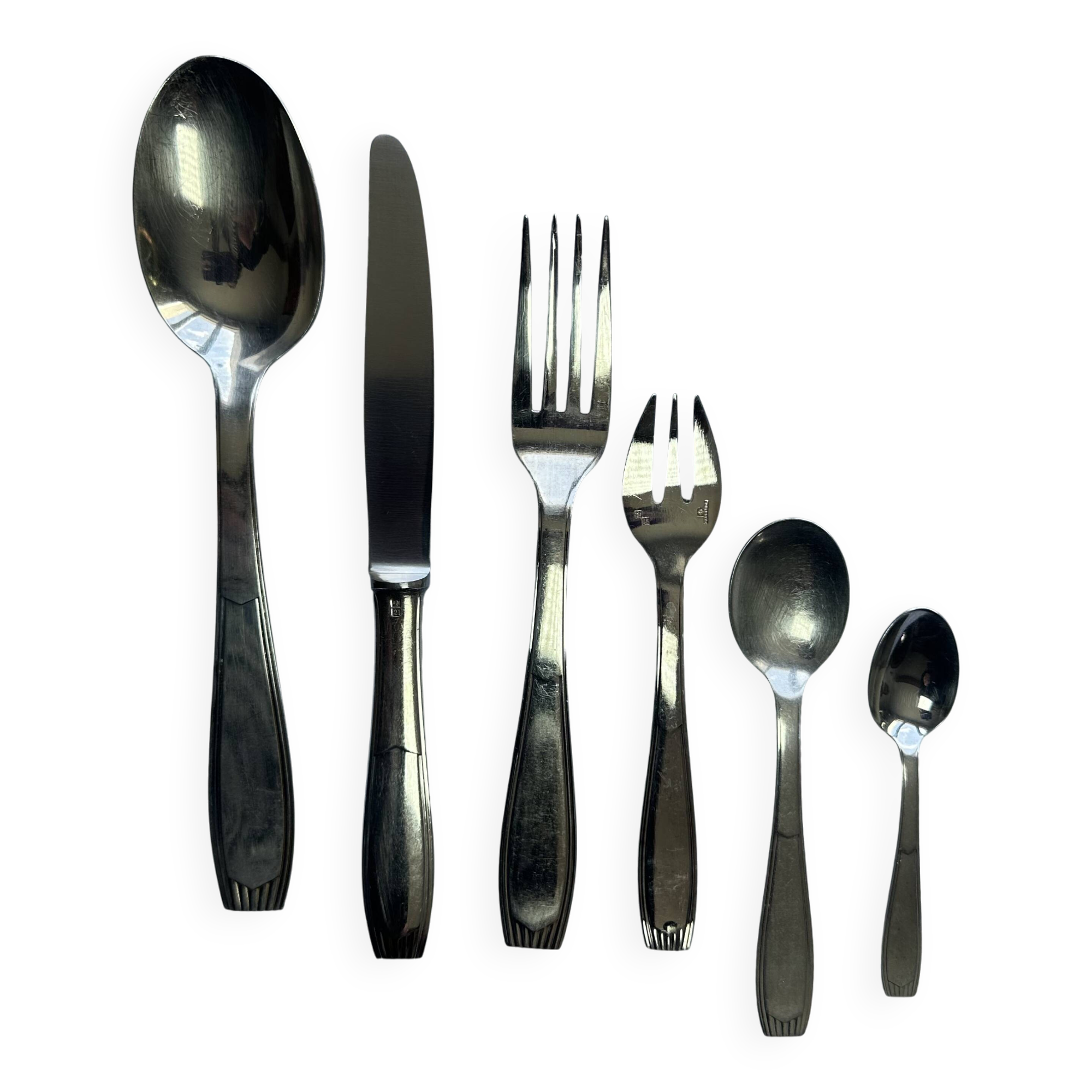 36-piece table service - 6 people - Christofle / Alfénide - 1970s