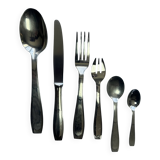 36-piece table service - 6 people - Christofle / Alfénide - 1970s