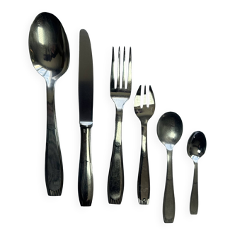 36-piece table service - 6 people - Christofle / Alfénide - 1970s