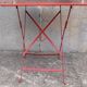 Folding bistro or garden table, made of metal. (Individually or in sets)