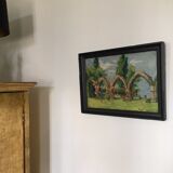 Table stones and roses