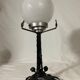 Lampe art nouveau art déco en fer forgé globe blanc