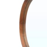 Round mirror with teak frame, 1960s