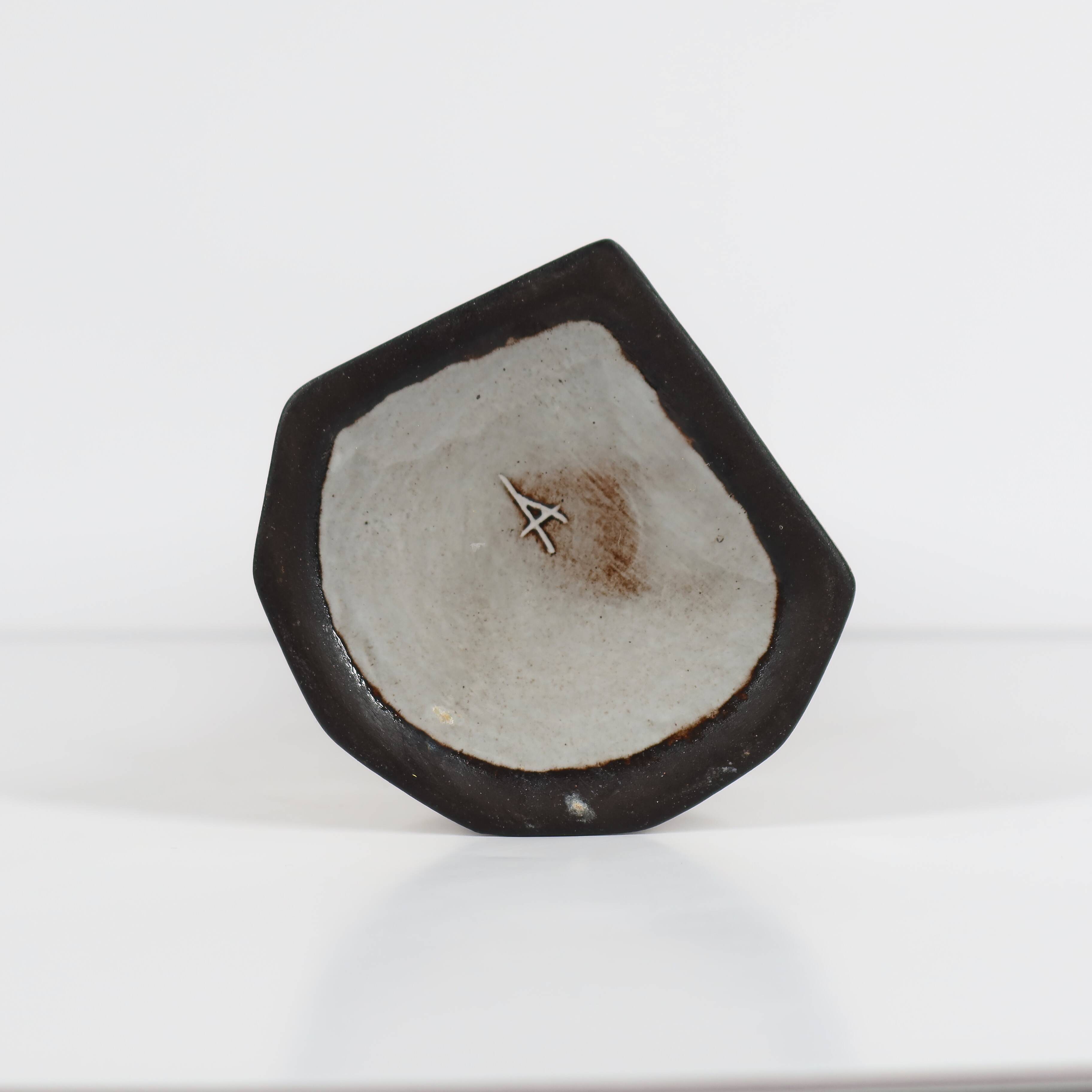 Cubist Ceramic Vase-Piercer - Mid-20th Century