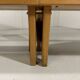 XL architectural modernist solid beech wooden bench 1960’s