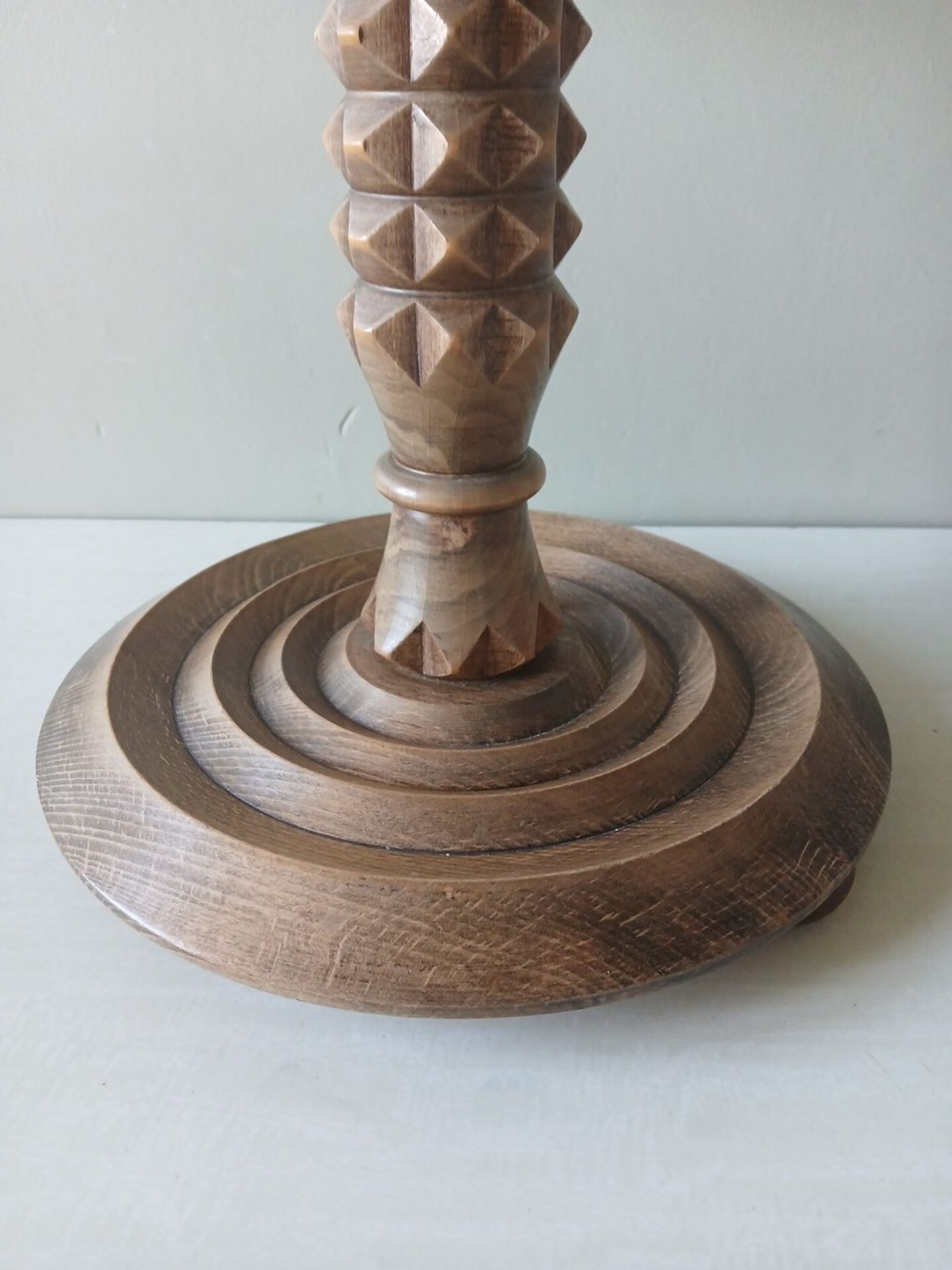 Rare oak guéridon by Charles Dudouyt – French Modernist, c.