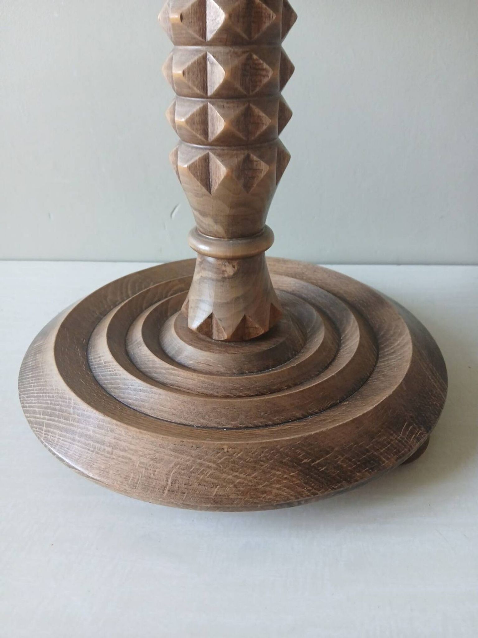 Rare oak guéridon by Charles Dudouyt – French Modernist, c.
