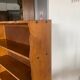 Vintage brutalist oak bookcase