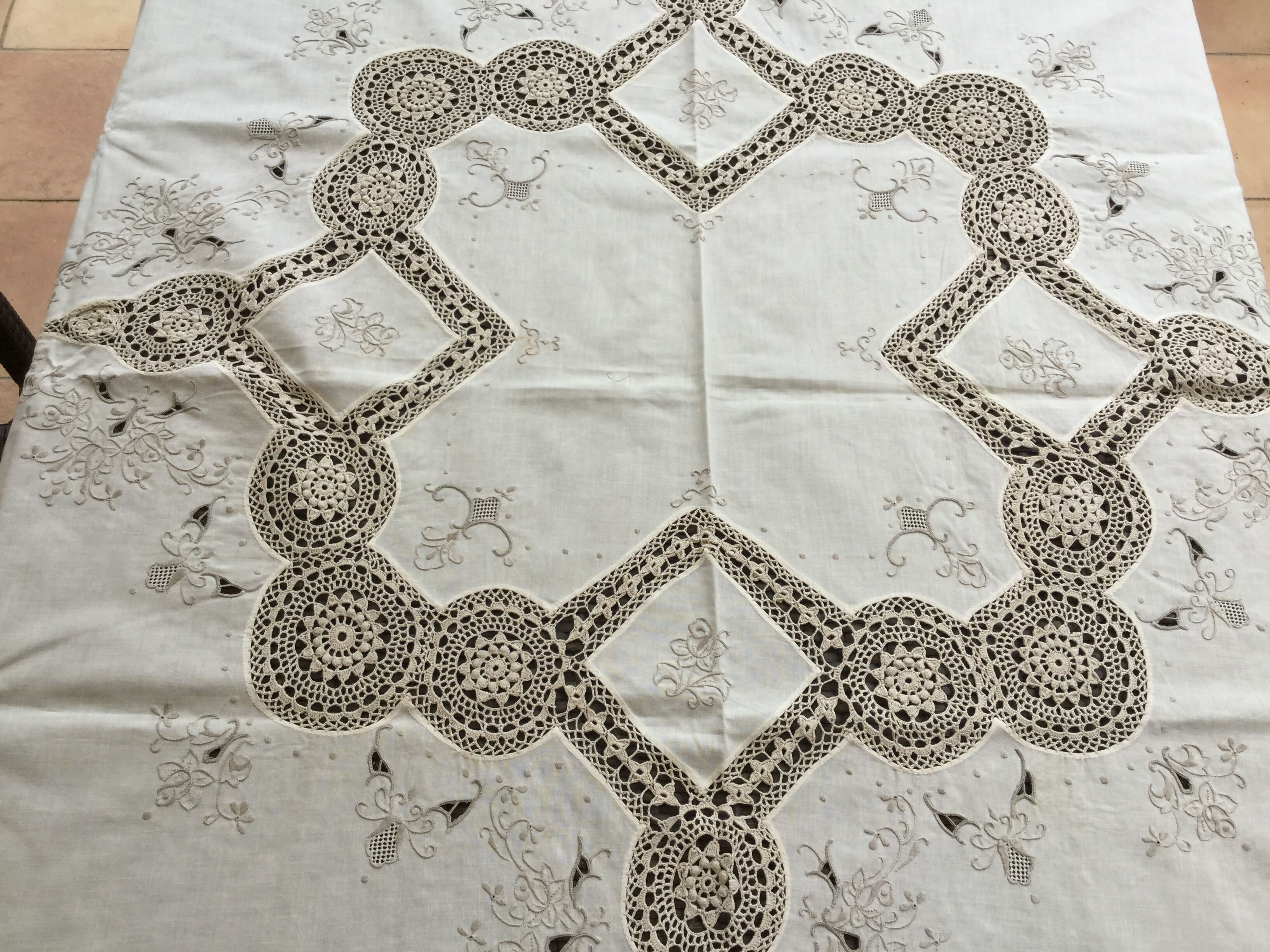 vintage tablecloth