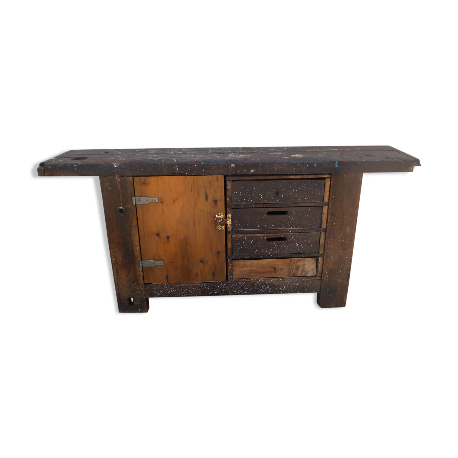 Old oak workbench