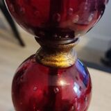 Sampa Helios lamp in red glass