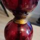 Sampa Helios lamp in red glass
