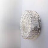 Old ceiling light / wall light - molded glass - 1970