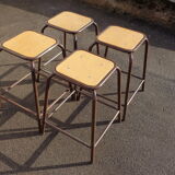 4 high industrial stools