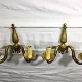 Paire d’appliques Bronze 2 lumières