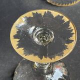 5 Gold Putoisé Champagne Glasses – Legras Pierrefonds 19th Century Service