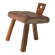 Antique 19th century Brutalist milking stool