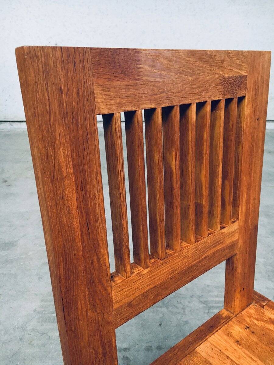 Postmodern Teak Side Chair, France, 1990s