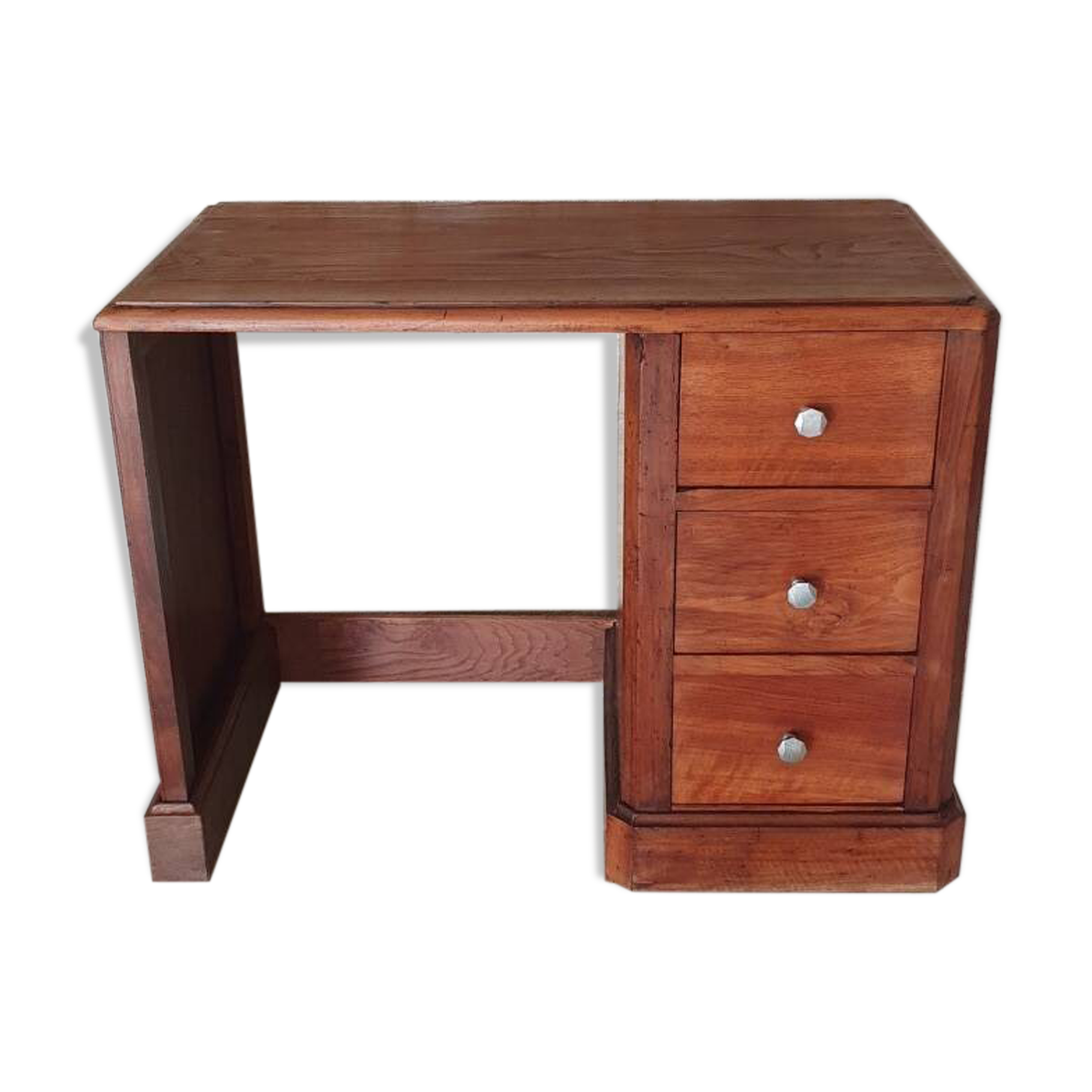 Bureau en chêne et noyer