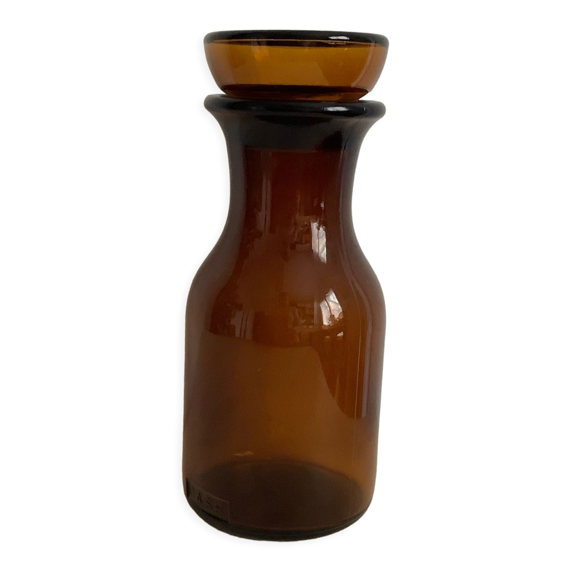 Amber glass jar