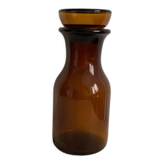 Amber glass jar
