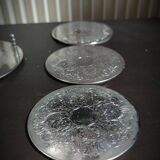 Silver metal coaster