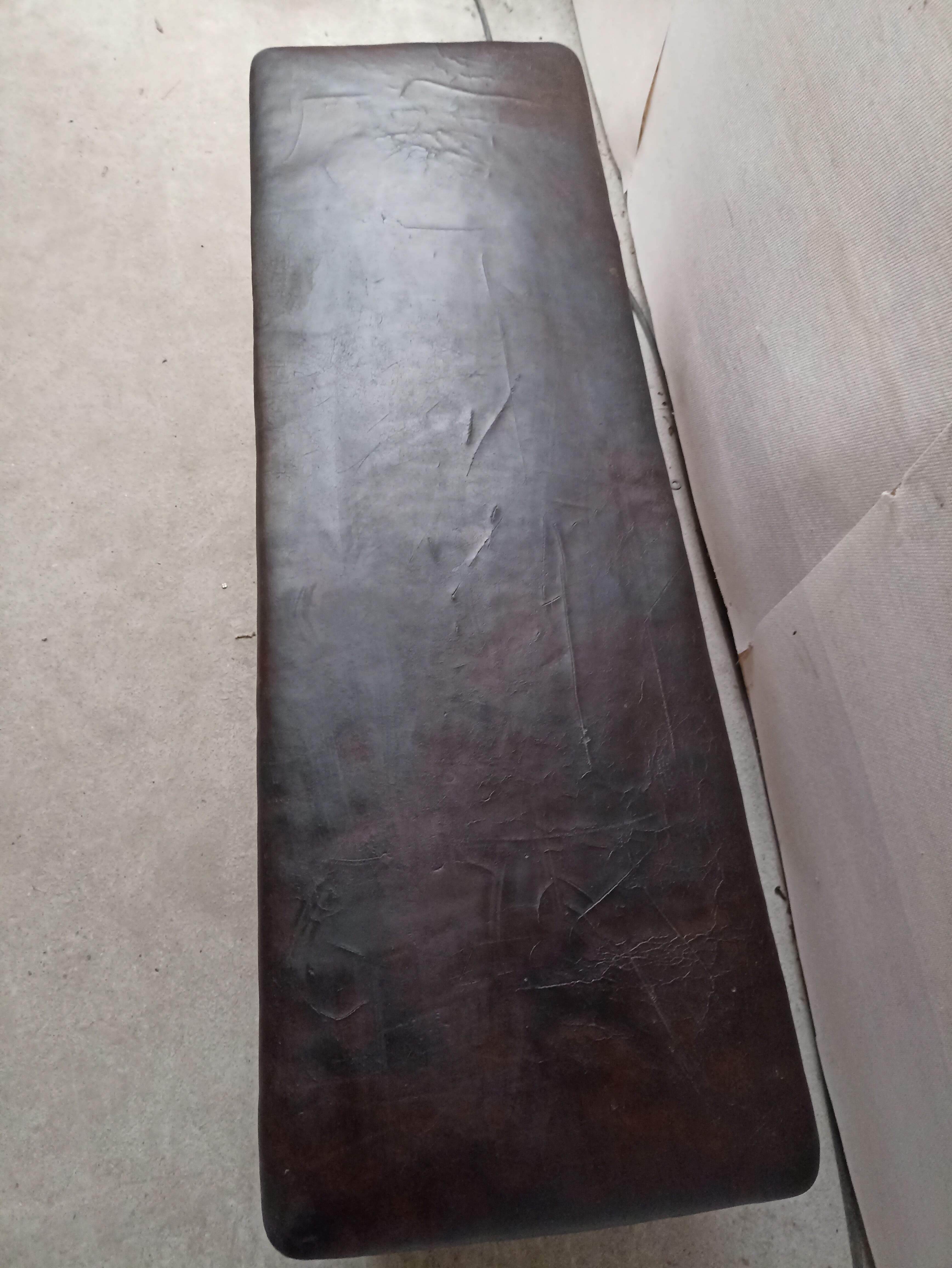 Bench, former gymnastics plinth