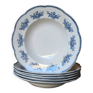 6 assiettes creuses Badonviller